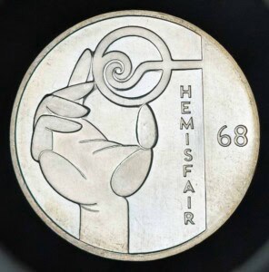 1968 HemisFair Silver – 250th Anniversary of San Antonio, Texas