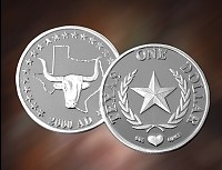 Texas Mint and Mercantile Whitney TX Original Texas Dollar