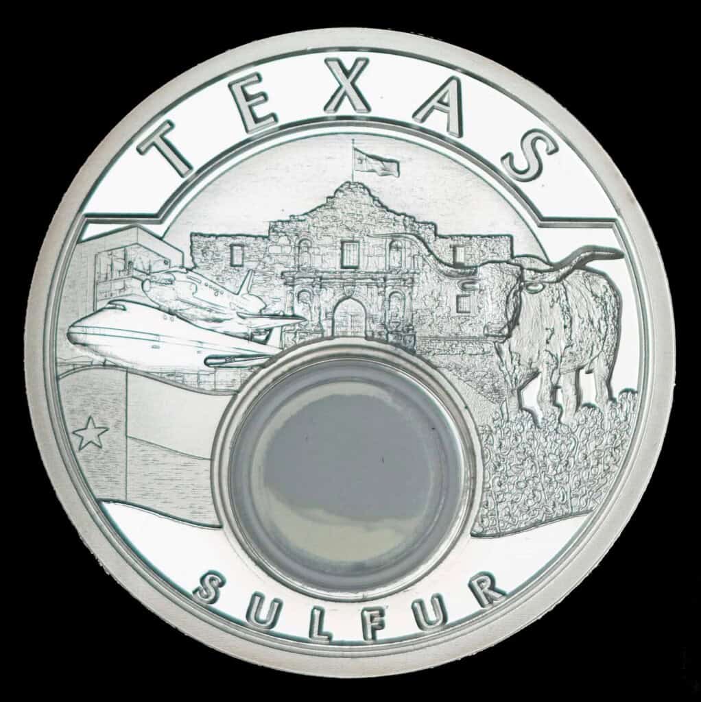2024 Texas Sulfur Silver Round Obverse