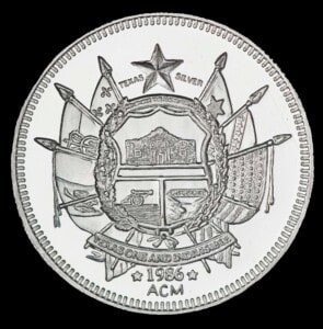 1986 State of Texas 1 oz Silver Round (ACM)