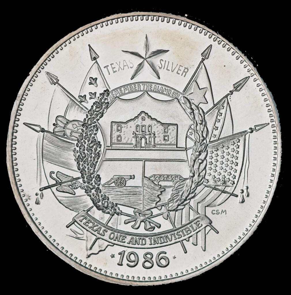 Official Texas Bullion commemorative rounds