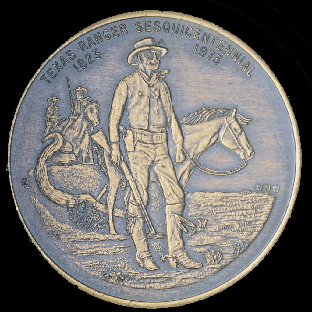 1973 Texas Rangers Commemorative Round Bronze Obverse