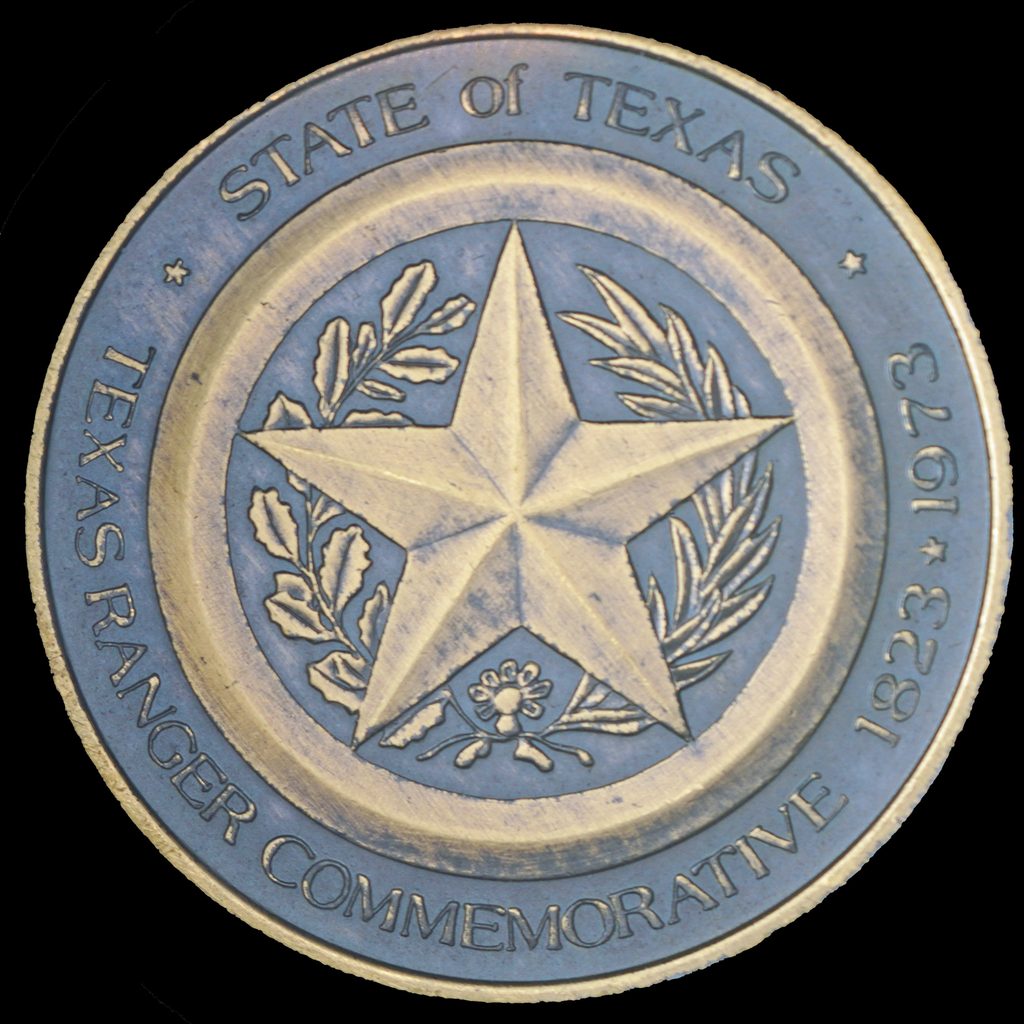 1973 Texas Rangers Commemorative Round Bronze Reverse