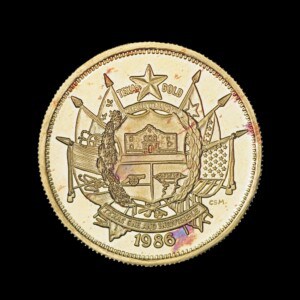 1986 State of Texas 1/2 oz Gold Round (CSM)