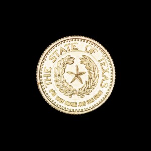 1987 Official Texas Bullion Gold 1/10 oz (CCM) reverse