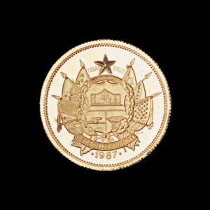 1987 Official Texas Bullion Gold 1/4 oz (CCM)