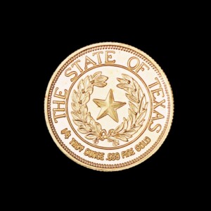 1987 Official Texas Bullion Gold 1/4 oz (CCM) reverse