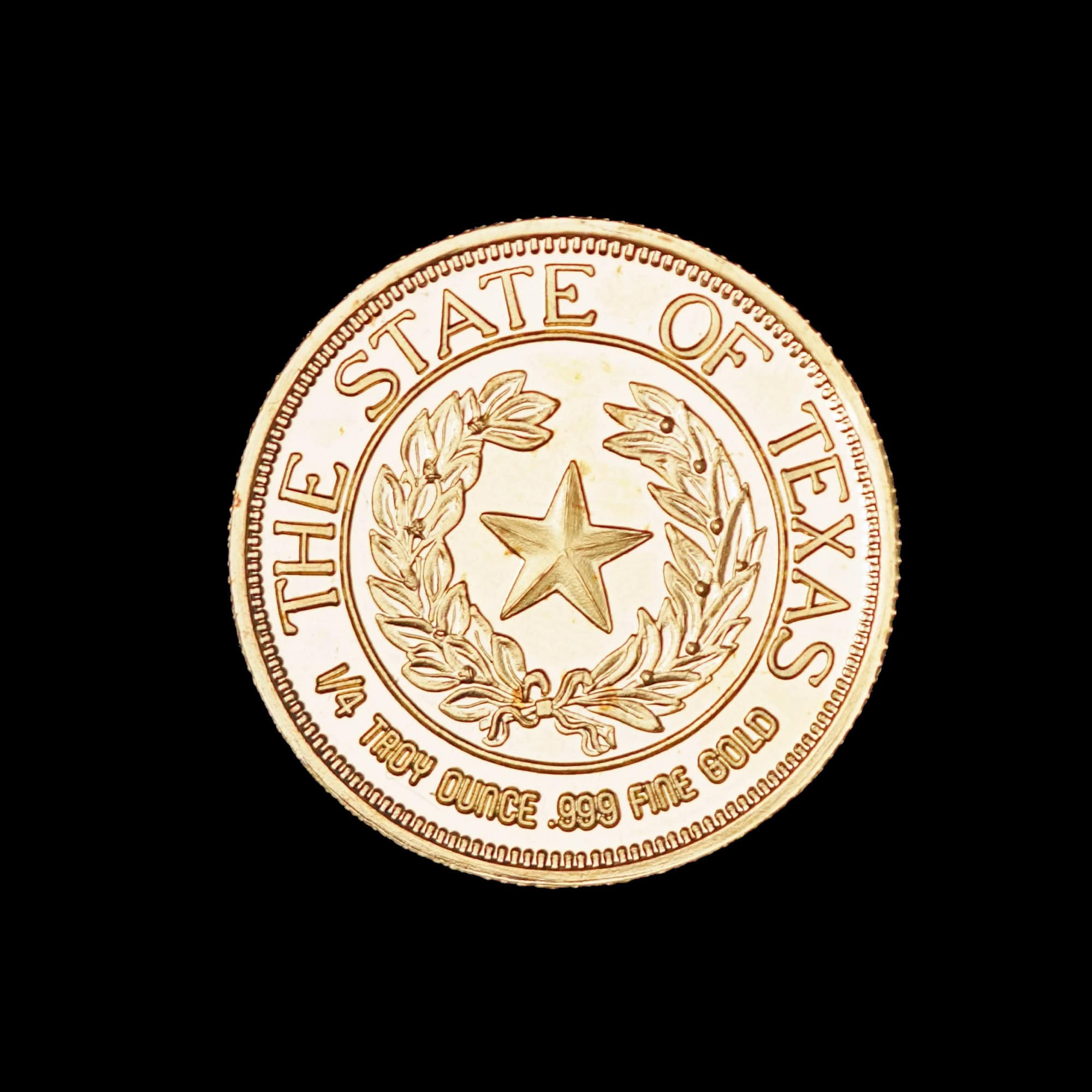 1987 Official Texas Bullion Gold 1/4 oz (CCM) reverse