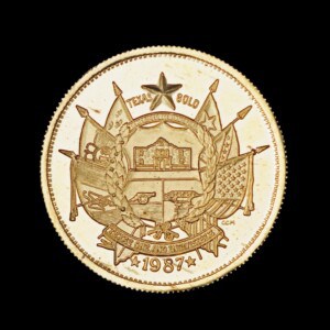1987 Official Texas Bullion Gold 1/2 oz (CCM)