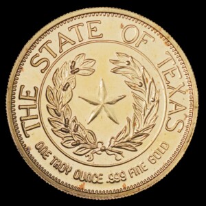 1987 Official Texas Bullion Gold 1 oz (CCM) reverse