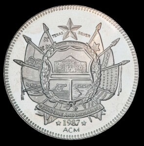 1987 State of Texas 1 oz Silver Round (ACM)