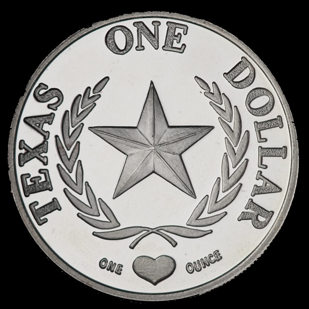 2000 Texas One Dollar Texas Longhorn reverse