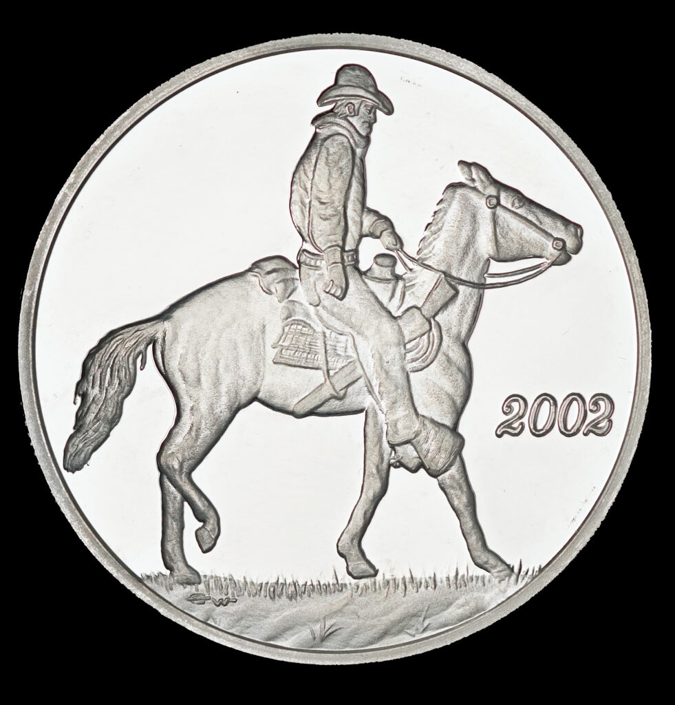 2002 Texas Dollar Texas Trail Drivers obverse