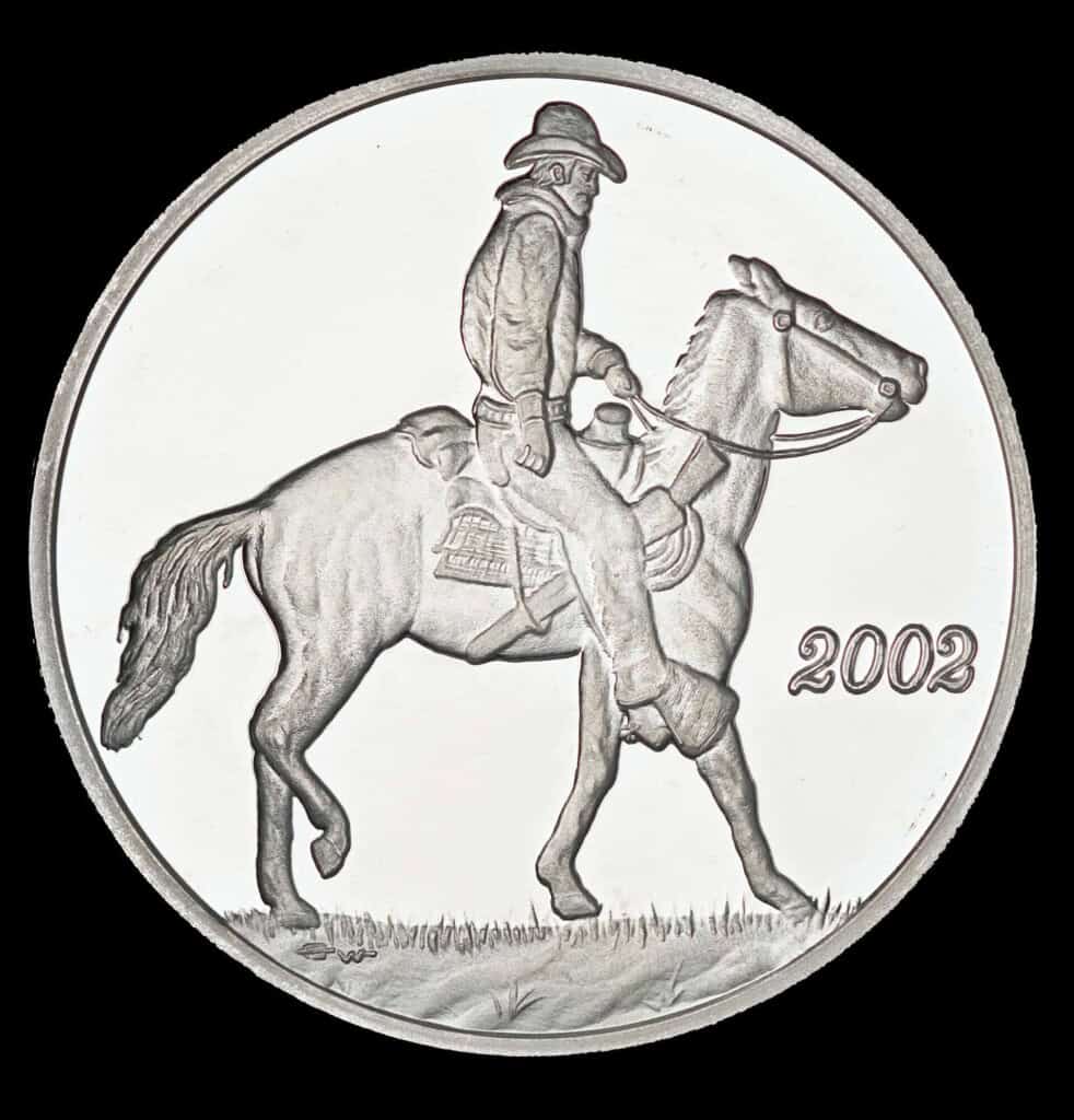 2002 Texas Silver Dollar – Trail Drivers Obverse