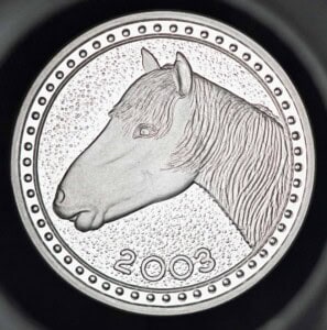 2003 Texas Silver Dollar – Mustang obverse
