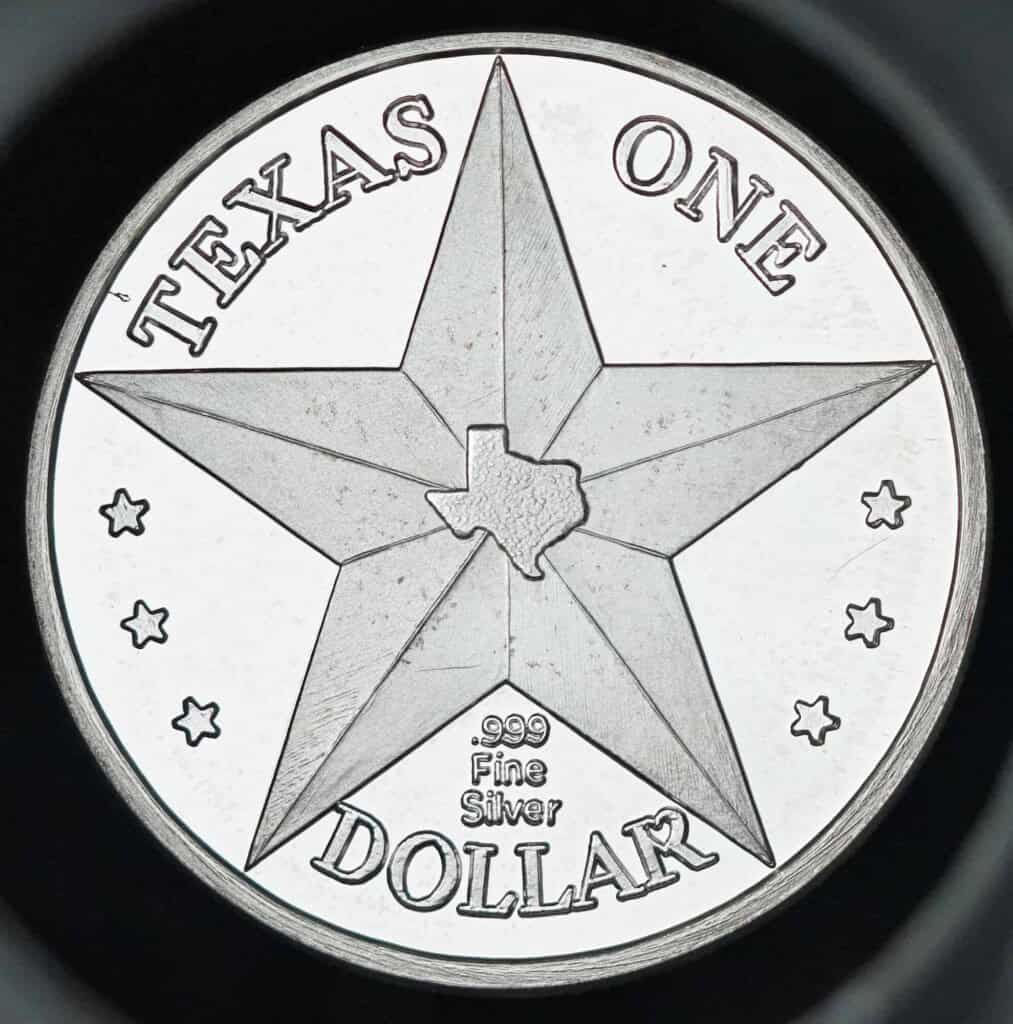 2003 Texas Silver Dollar – Mustang Reverse