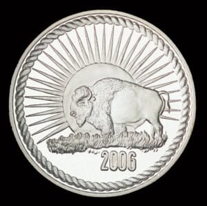 2006 Texas Silver Dollar – Buffalo obverse
