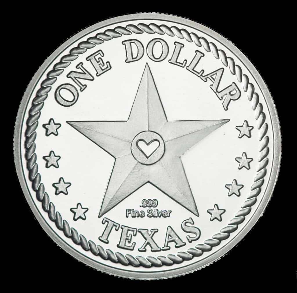 2007 Texas Silver Dollar – Ole Coyote Reverse