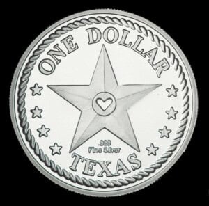 2007 Texas Silver Dollar – Ole Coyote reverse