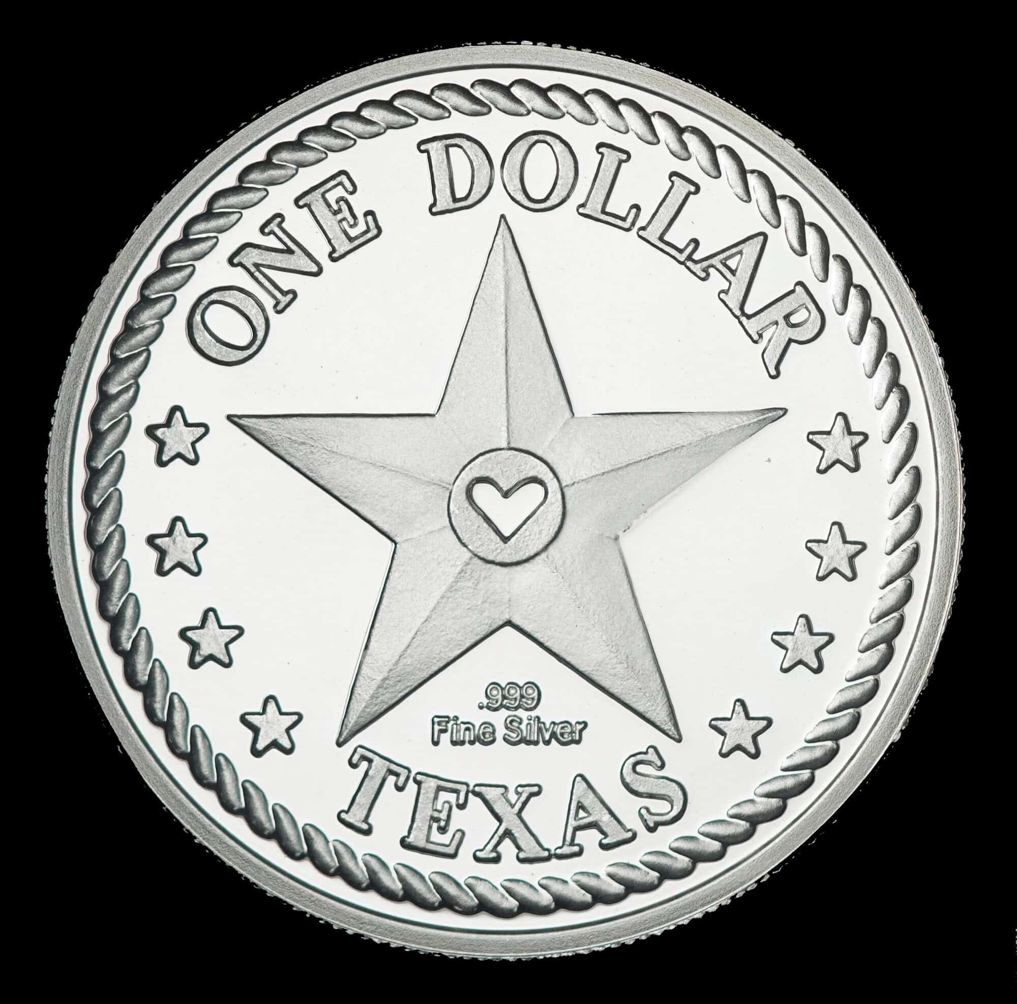 2007 Texas Silver Dollar reverse
