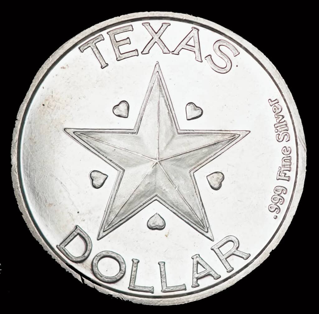 2008 Texas Silver Dollar – Indian on Horse Reverse