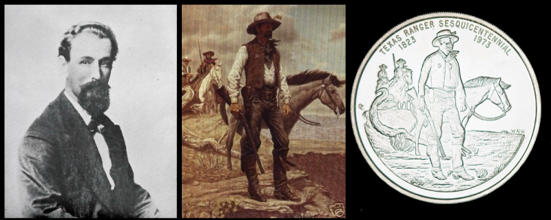 Captain-Leander-Harvey-McNelly-Phot-Painting-Silver-Round