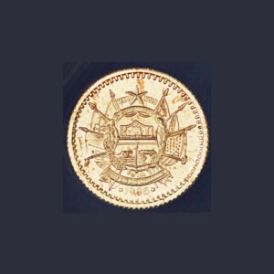 1986 State of Texas 1/10 oz Gold Round (CM)