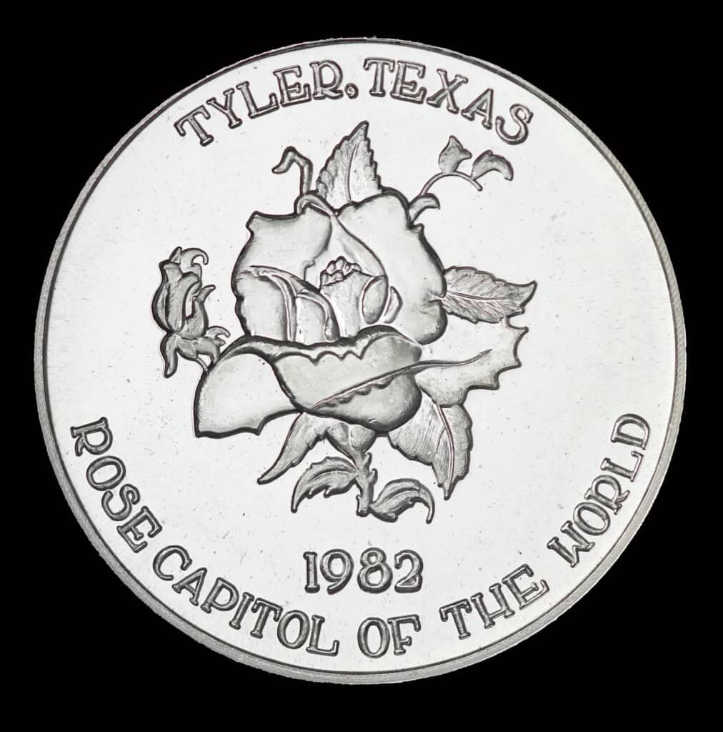 1982 Rose Capital of the World Tyler, TX Obverse