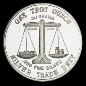 1982 Silvex Systems Silver Round reverse