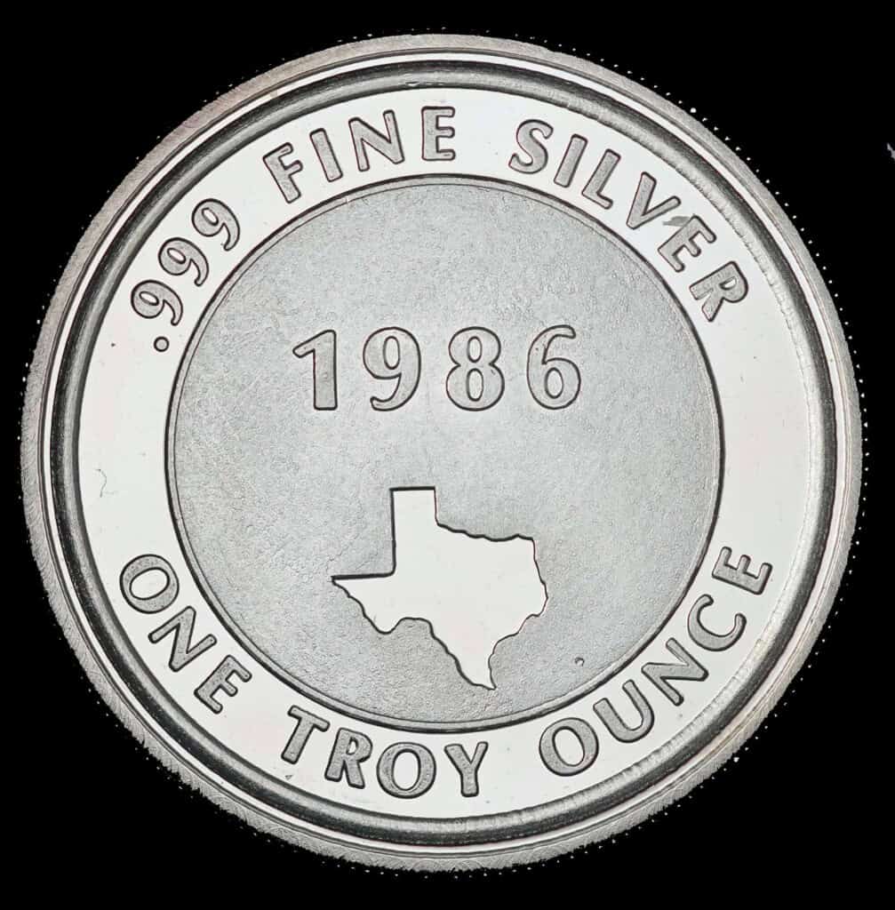 1985-86 Alamo Silver Round Reverse