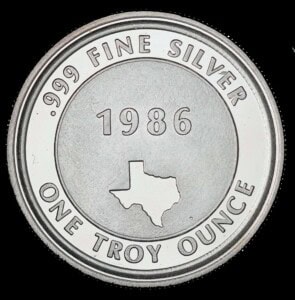1985-86 Alamo Silver Round reverse