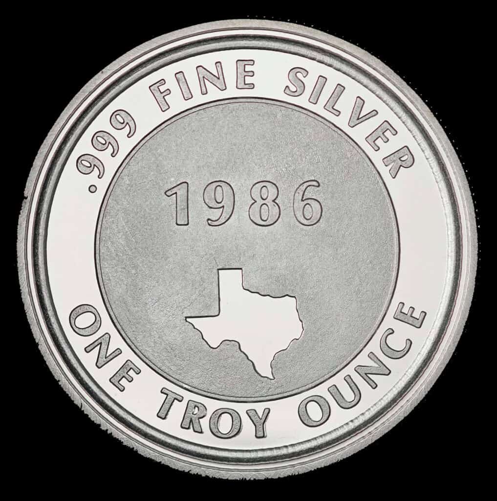 1985-86 Come And Take It Silver Round Reverse