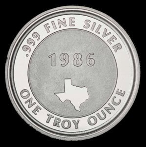 1985-86 Come And Take It Silver Round reverse