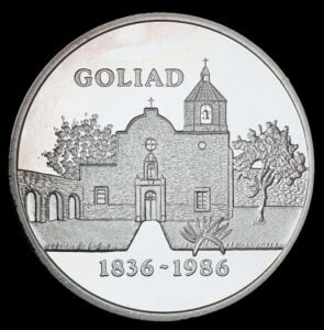 1985-86 Goliad Texas Silver Round