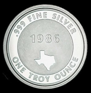 1986 Mothers Day Silver Round reverse