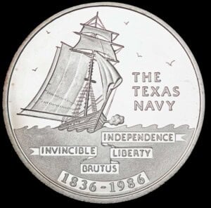 1985-86 Texas Navy Silver Round