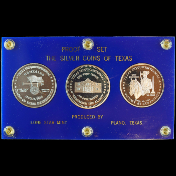 The Silver Coins of Texas 3 Piece Set
