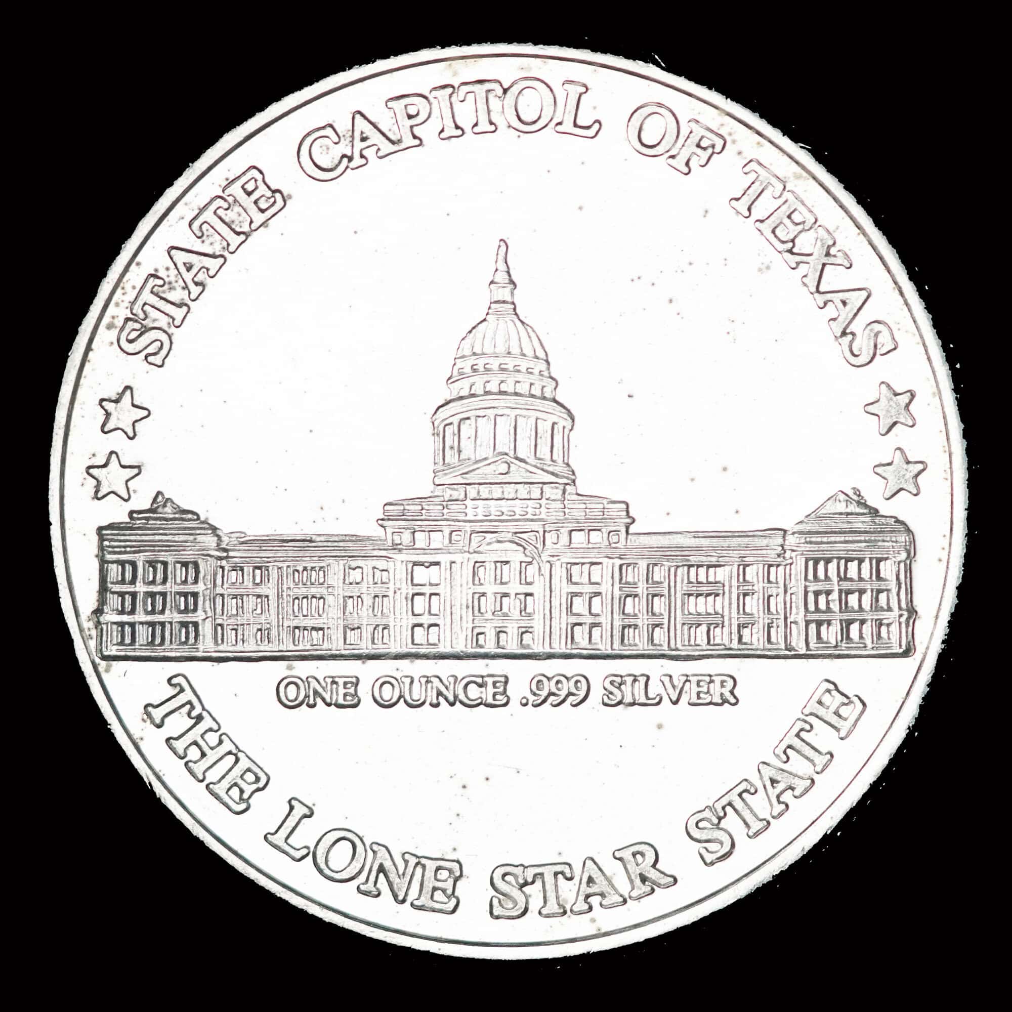 1987 David G Burnet Silver Round reverse