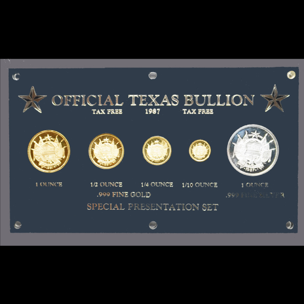 1987 Official Texas Bullion Set Obverse