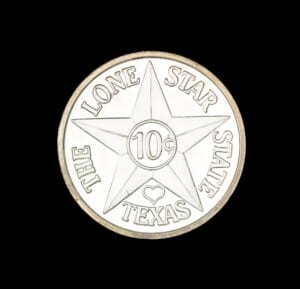 2004 Texas Dragonfly Silver Dime reverse