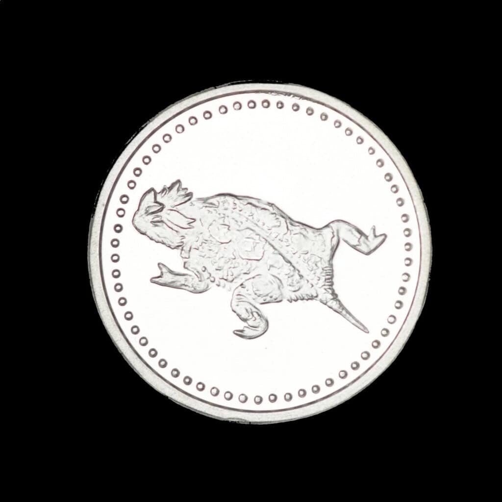 2005 Texas Horned Toad Silver Dime Obverse