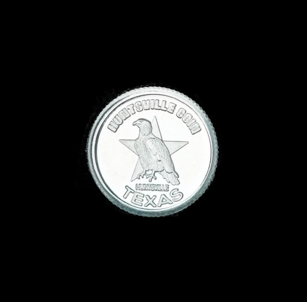 2021-present Huntsville Coin 1 Gram Silver Round Obverse