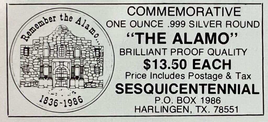 January 1986 Texas Monthly ad