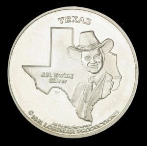 1981 J.R. Ewing Silver Round