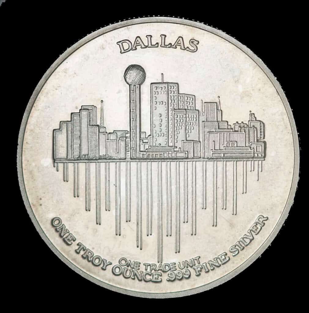 1981 J.R. Ewing Silver Round Reverse