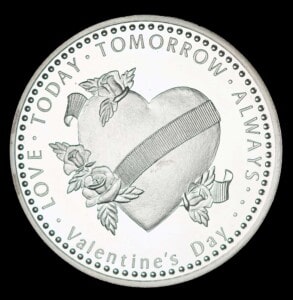 1982 Valentines Day Silver Round