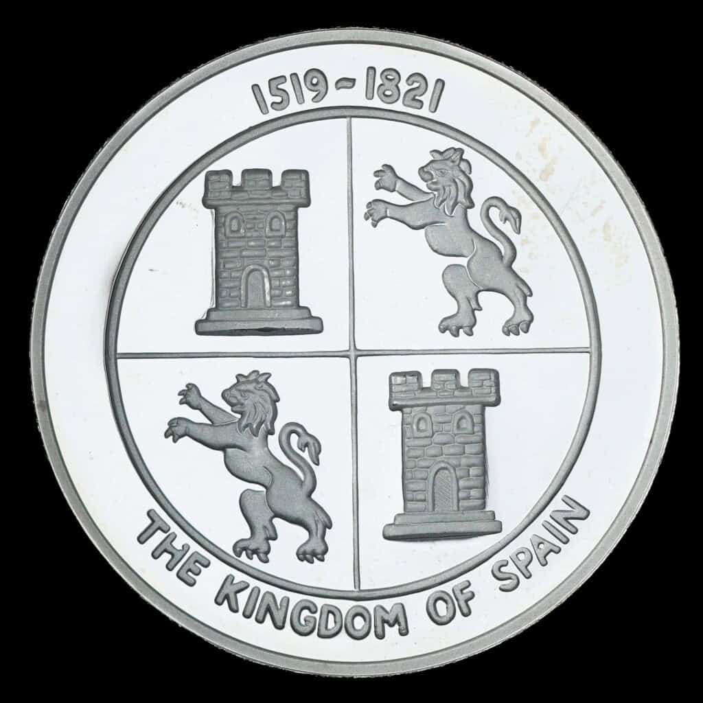 1986 Texas Sesquicentennial Logo Silver Medallion – Spain (Tri-State) Obverse