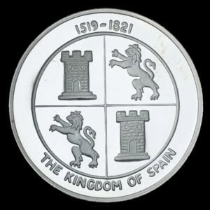 1986 Texas Sesquicentennial Logo Silver Medallion – Spain (Tri-State) obverse