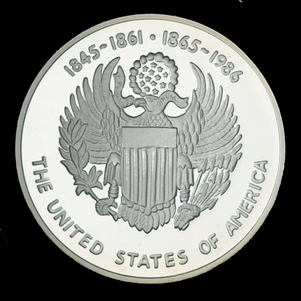 1986 Texas Sesquicentennial Logo Silver Medallion – US (Tri-State) Obverse