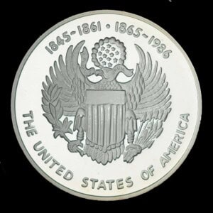 1986 Texas Sesquicentennial Logo Silver Medallion – US (Tri-State) obverse